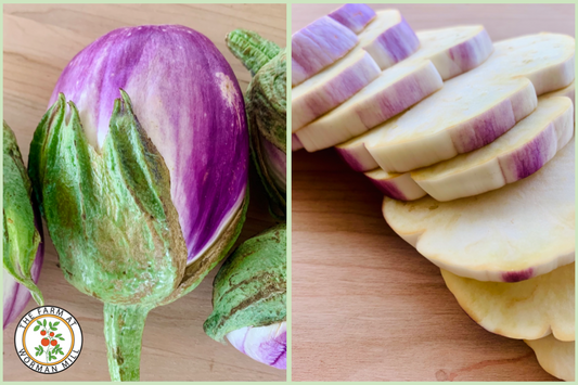 Rosa Bianca Eggplant - Fresh Produce